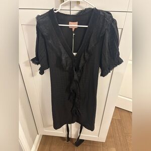 Show Me Your MuMu Black Ruffle Dress
